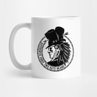 Authentic Chief Two Hats Brand (Black) Mug